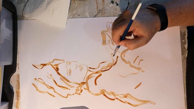 Coffee painting - Vanessa Ypenburg смотреть онлайн