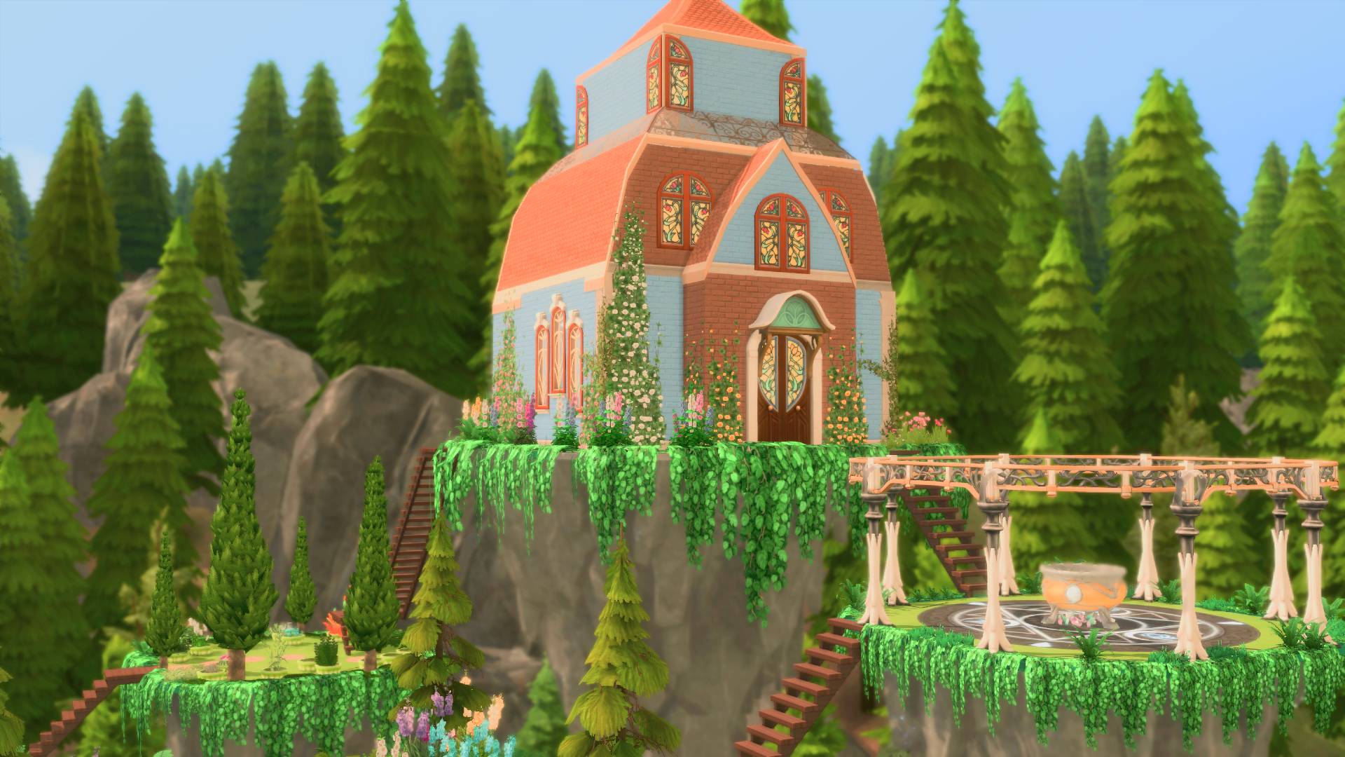 Симс 4 - СТРОИТЕЛЬСТВО - ДОМ Волшебницы смотреть онлайн