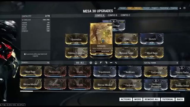 Warframe - Mesa Build