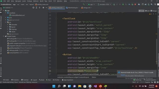 TextClock Android Studio | TextClock in Kotlin Android | Make Text Clock in android смотреть онлайн