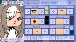 как сделать такое лицо в Гаче