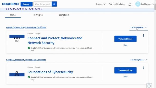 Course 3: Networks and Network Security Certificate смотреть онлайн