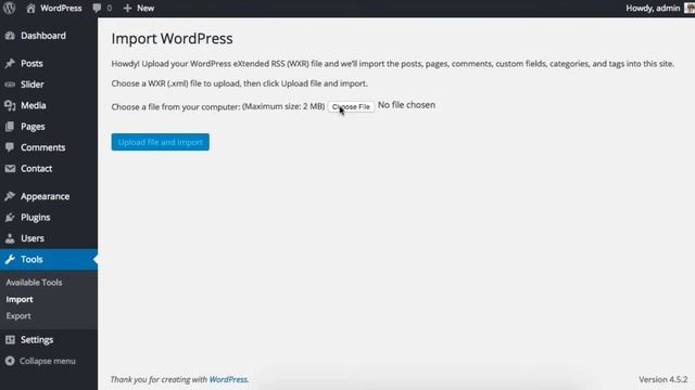 WordPress Import XML смотреть онлайн