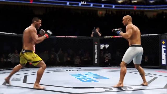 РАФАЭЛЬ ДОС АНЬОС VS БИ ДЖЕЙ ПЕНН UFC 4 CPU VS CPU смотреть онлайн
