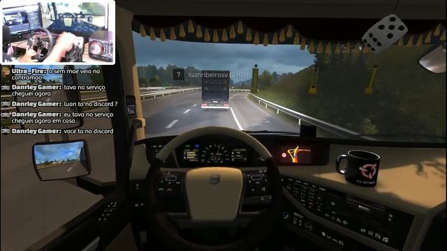 EURO TRUCK SIMULATOR 2 - JOGANDO COM A GALERA - VOLANTE G27 смотреть онлайн