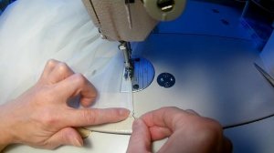 Пошив тюля с утяжелителем внизу