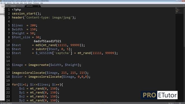PHP Captcha Security Image Making Alpha Numeric Version Part 4 of 5 English смотреть онлайн