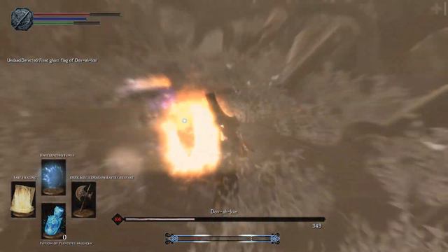 Skyrim Souls: Dov-ah-kiin Boss Fight [Unslaad] [Dark Souls combat] [Dragonslayer Armor&Weapons] смотреть онлайн