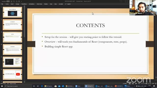 Day 1 (Session 2)- “REACT (Web Development)” by Mr. Swapnil Mistry смотреть онлайн