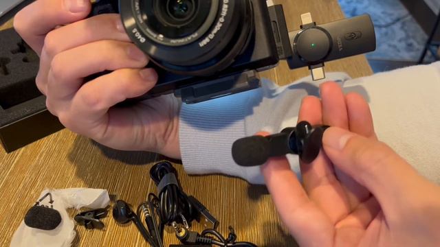 Review of Wireless Lavalier Microphone,3-in-1 Plug-Play Lapel Microphone смотреть онлайн