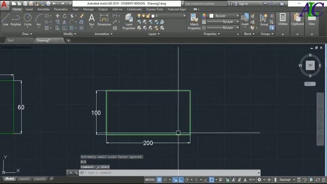 Scale Drawing AutoCAD without changing dimensions смотреть онлайн