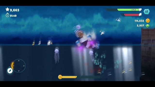 Hungry Shark Evolution Robo Shark Gameplay (ios,Android) смотреть онлайн