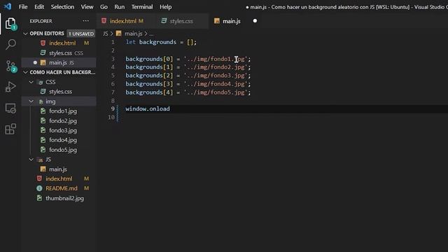 Cómo hacer un background aleatorio con JavaScript | Desarrollo Web con JS смотреть онлайн