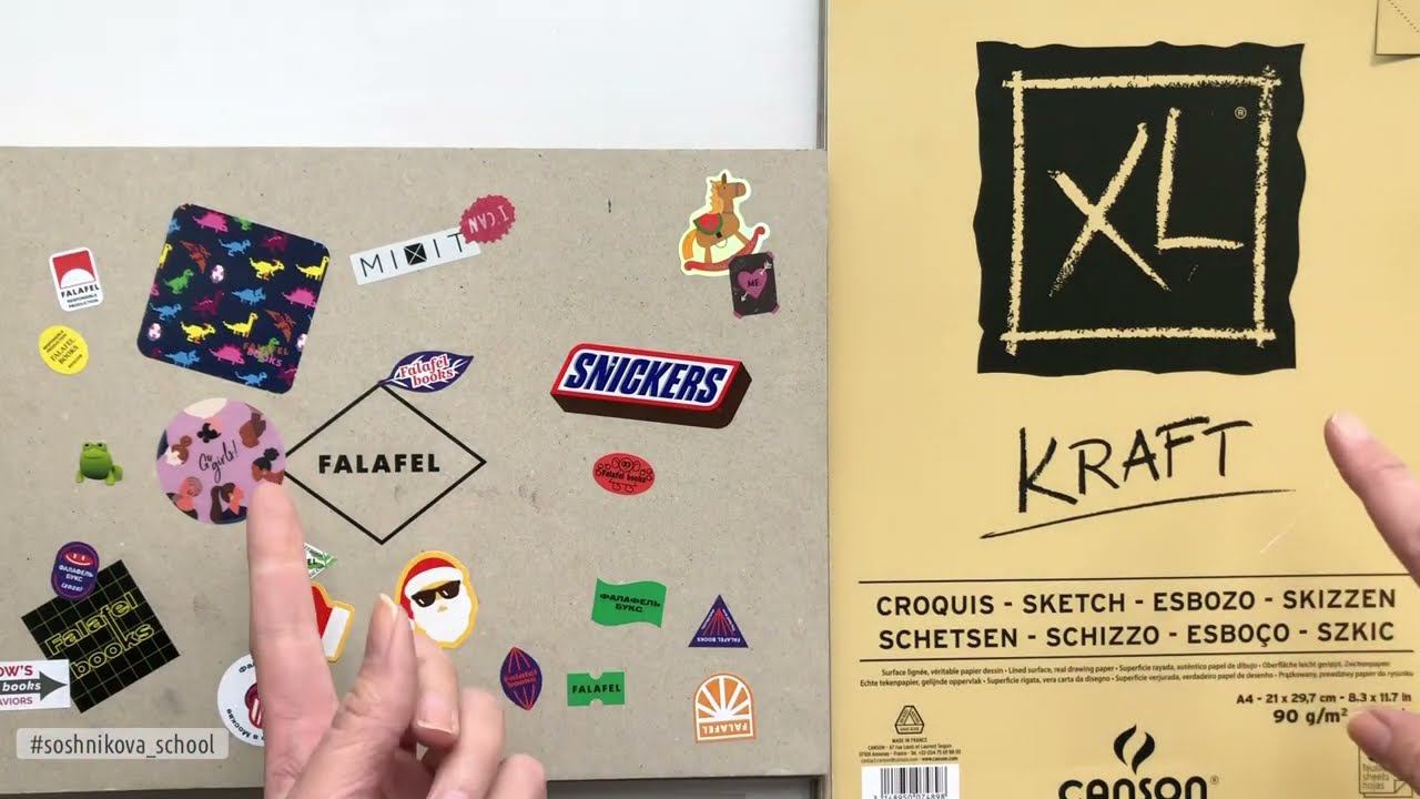 Листаем скетчбуки. Мои работы сухой пастелью. Крафт смотреть онлайн