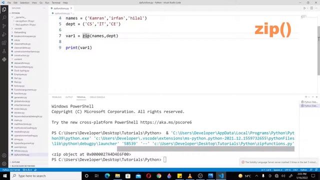 Python Tutorial for Beginners [URDU/HINDI] - #35 Zip Function in Python смотреть онлайн