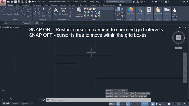 AutoCAD 2020 - Function key Command Tutorial for beginner смотреть онлайн