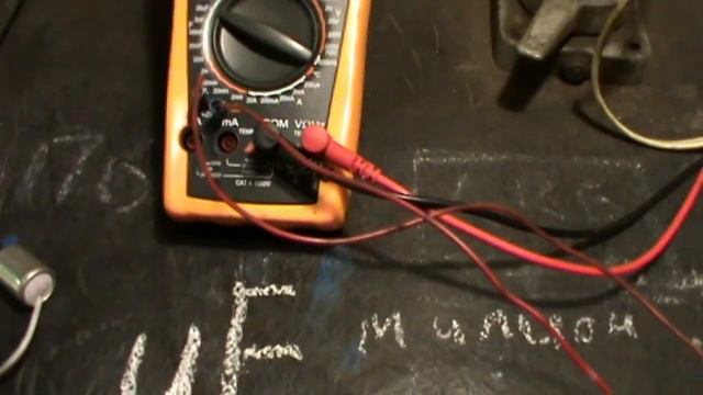 Проверка конденсатора трамблёра,магнето... 220В и мультиметром VC9805A+