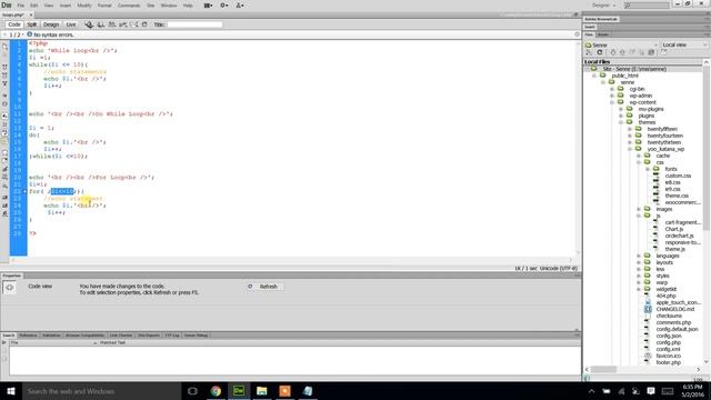 PHP For loop and Foreach Loop смотреть онлайн
