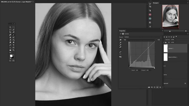 Photoshop с нуля | Ретушь портрета смотреть онлайн