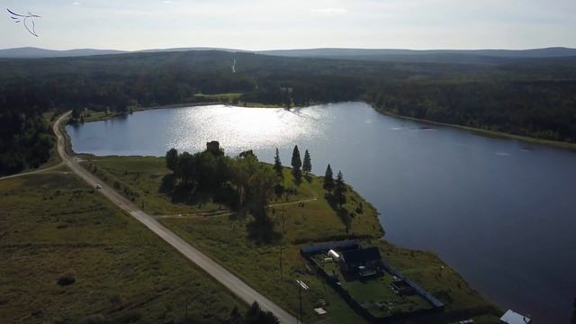 п. Верхняя Баранча, Кедровка лето, с высоты смотреть онлайн