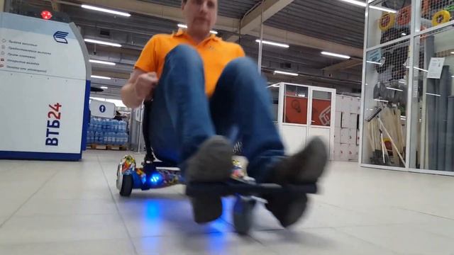 HoverCart или тележка для гироскутера. Николай зажигает смотреть онлайн