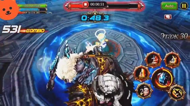 Mobile game. Kritika: The White Knights. Tower of Tribulation. Floor 30. Burst breaker смотреть онлайн