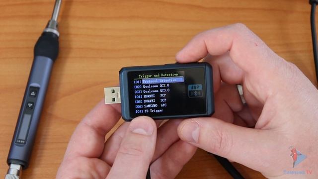 USB-тестер FNIRSI FNB48P смотреть онлайн
