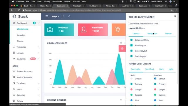 Stack Responsive Bootstrap 4 Admin Template - Introduction Video смотреть онлайн