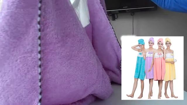Халат-полотенце с AliExpress смотреть онлайн