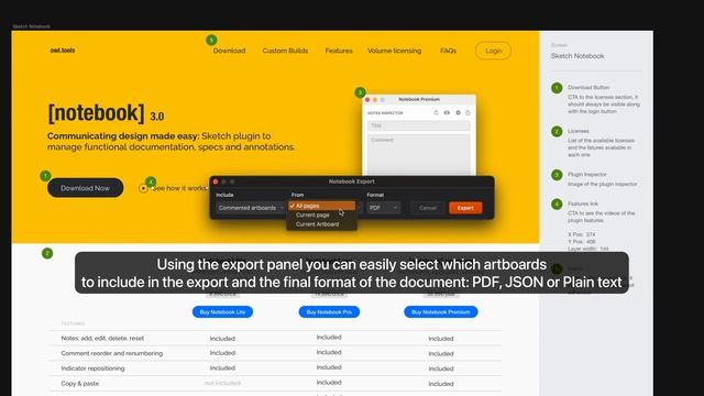 Sketch Notebook Plugin: Export Annotations to PDF, JSON & TXT смотреть онлайн