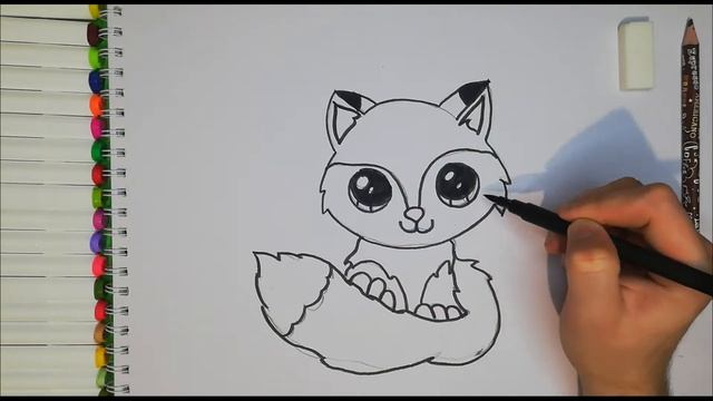 А давай нарисуем лисёнка!)/And let's draw a fox cub!) смотреть онлайн