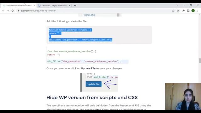 Easily Remove/Hide WordPress Version Number смотреть онлайн