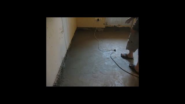 Часть№8 Подготовка (затирка) поверхности черновой бетонной стяжки для укладки гидроизоляции смотреть онлайн