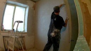 Выравнивание кривых стен под правило без маяков