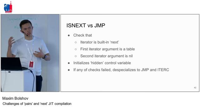 Challenges of ‘pairs’ and ‘next’ JIT compilation, Maxim Bolshov, IPONWEB: LiM'19 talk 6 смотреть онлайн