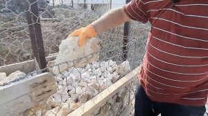 Бесплатные камни для габионов. Сколько устанавливать стяжек