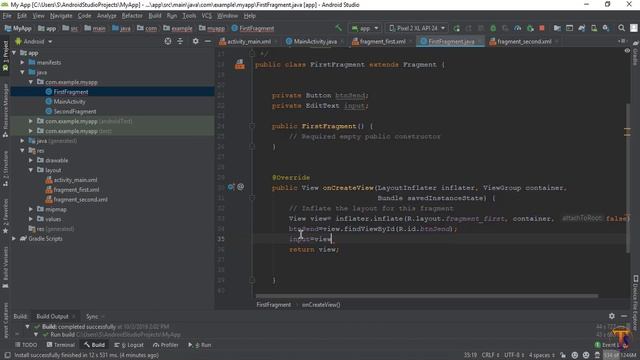 Android tutorial - 12 - Create Communication between Fragments | Fragment to Fragment смотреть онлайн