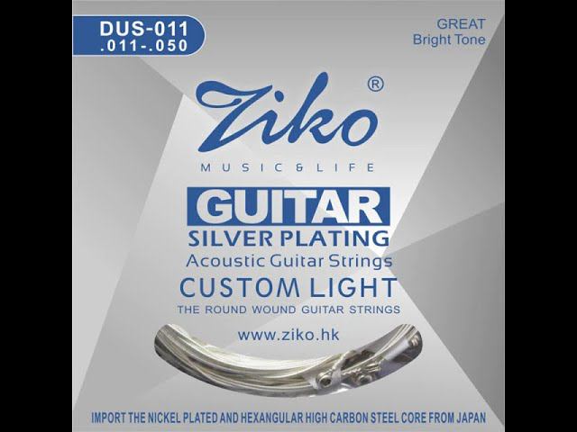 Струны из Гонконга ZIKO DUS 011 серебро и Takamine GD51-BSB смотреть онлайн