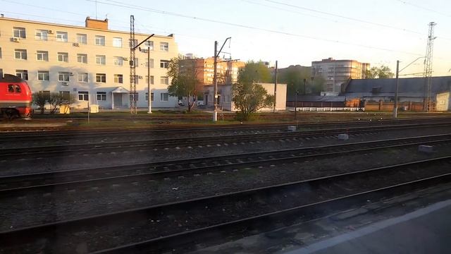 Станция Рязань-2 || Поезд 131Е Орск - Москва Павелецкая #Russiatoday #bytrain