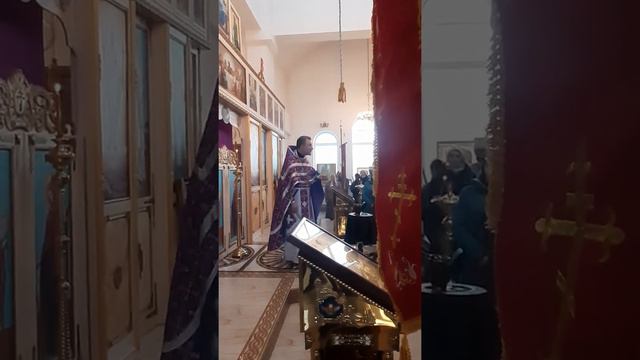 Проповедь протоиерея Олега (Силюта) в Крестопоклонную неделю 27.03.2022 смотреть онлайн