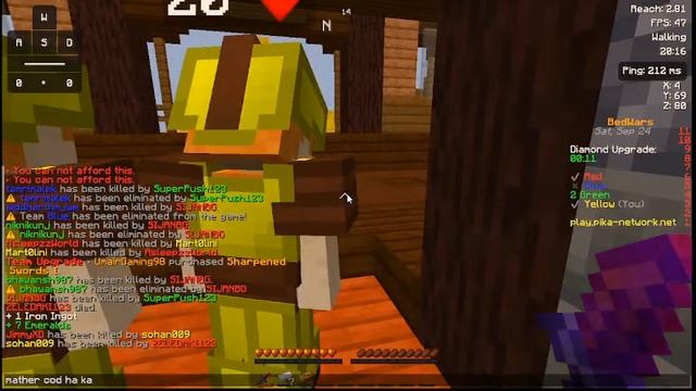 A (Bedwar) live stream (pika-network) java #first stream смотреть онлайн