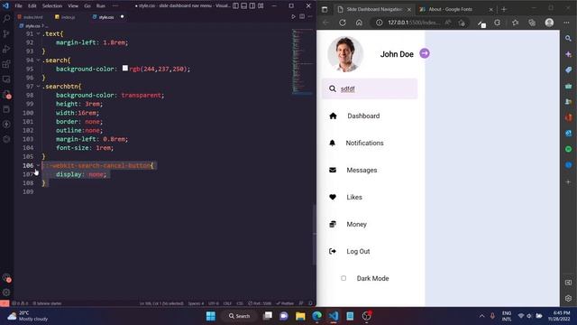 Responsive Sidebar Dashboard Menu using HTML, CSS & Javascript || Dark/Light Mode || Code Genesis | смотреть онлайн