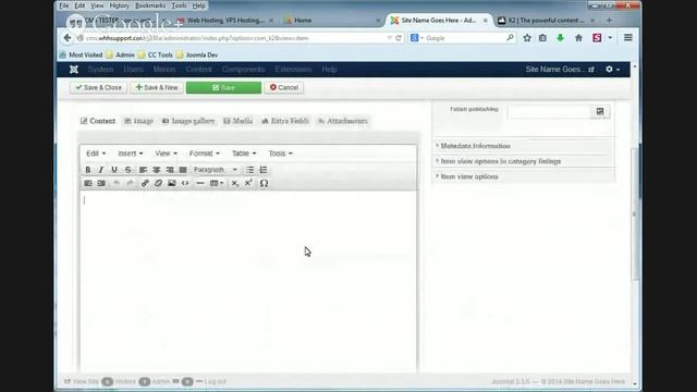 How to create your first item in K2 - Joomla 3 смотреть онлайн