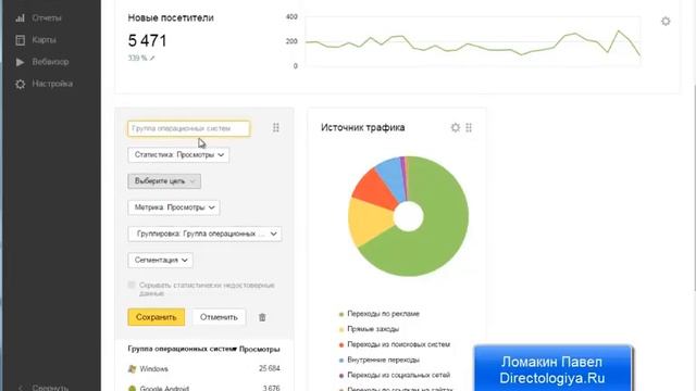 Метрика 2 0 настройка сводок смотреть онлайн