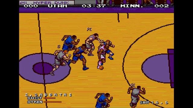 Double Dribble: The Playoff Edition - Genesis Gameplay смотреть онлайн