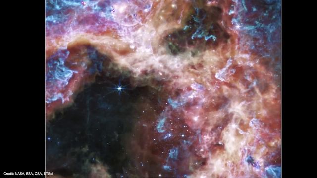 Webb's Tarantula (and Orion!) nebula are AMAZING! смотреть онлайн