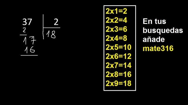dividir 37 entre 2 , como dividir смотреть онлайн