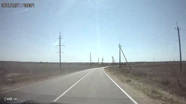 Трасса Черноморское - Атлеш. Видео с регистратора. Крым 2021 сентябрь. смотреть онлайн