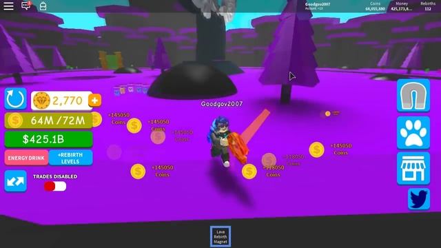 СИМУЛЯТОР МАГНИТА ОБНОВЛЕНИЕ! НАСОБИРАЛ 999999999 МОНЕТ ROBLOX magnet simulator смотреть онлайн