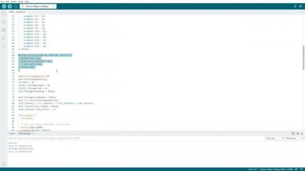 Как в arduino считать сигналы с приёмника ExpressLRS.